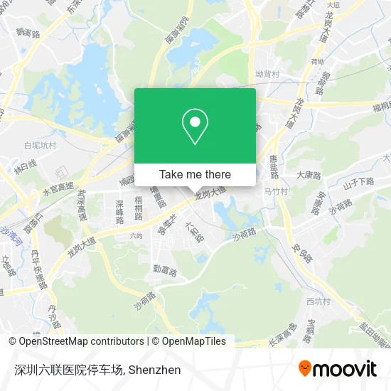 深圳六联医院停车场 map
