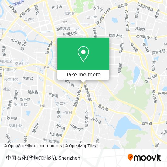 中国石化(华顺加油站) map