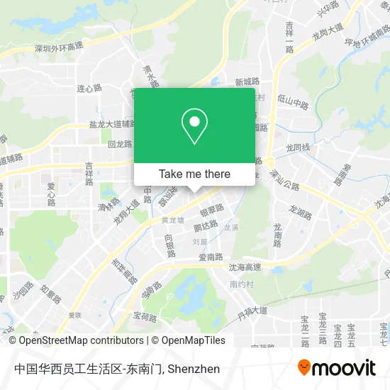 中国华西员工生活区-东南门 map