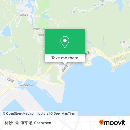 梅沙1号-停车场 map