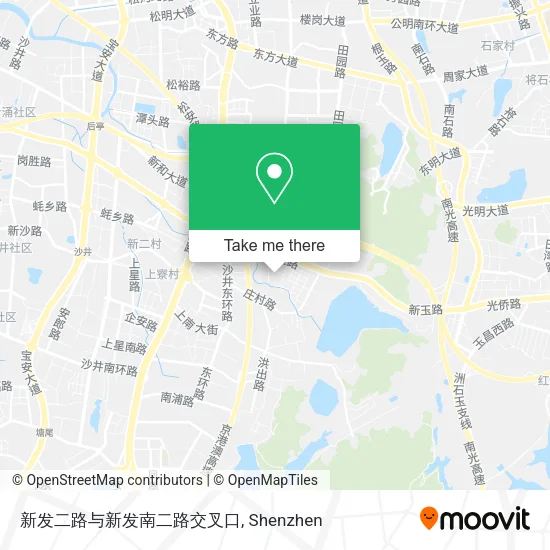 新发二路与新发南二路交叉口 map