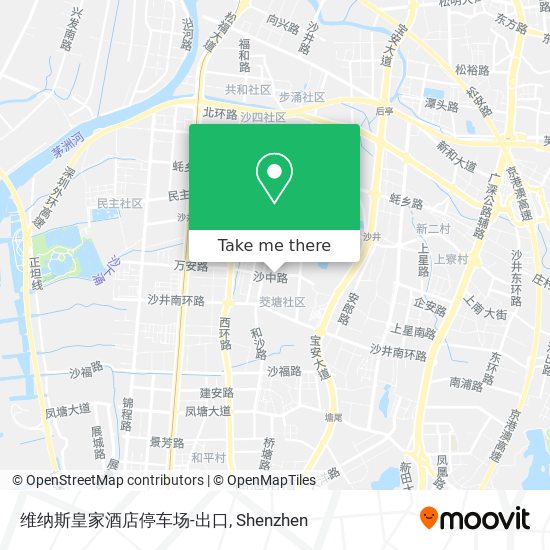 维纳斯皇家酒店停车场-出口 map