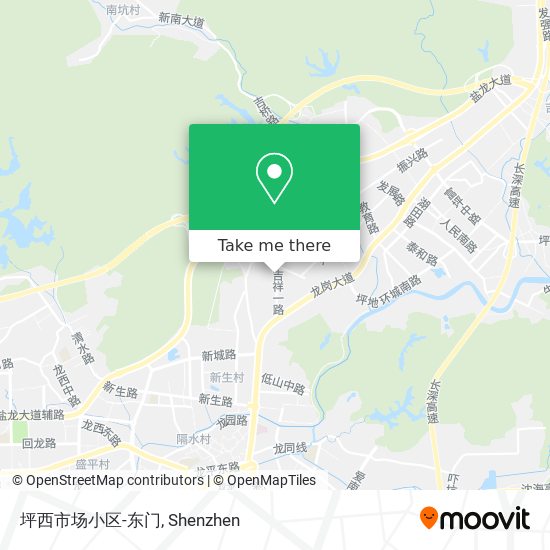 坪西市场小区-东门 map