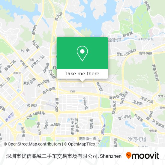 深圳市优信鹏城二手车交易市场有限公司 map