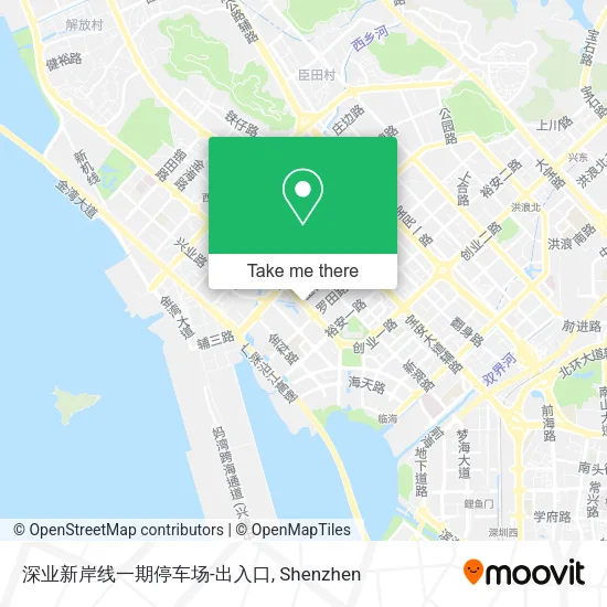 深业新岸线一期停车场-出入口 map