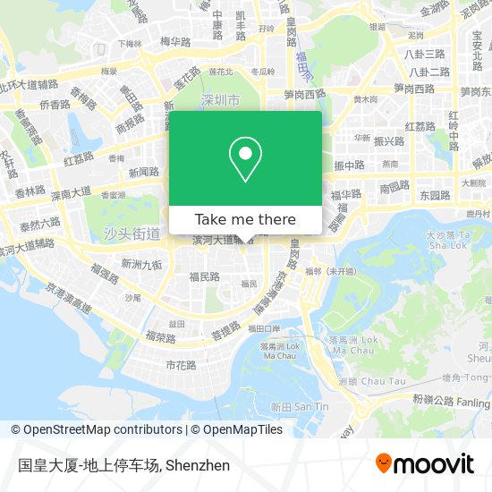 国皇大厦-地上停车场 map