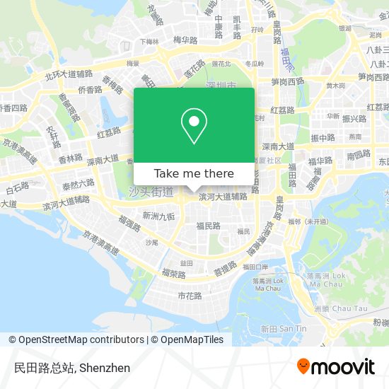 民田路总站 map