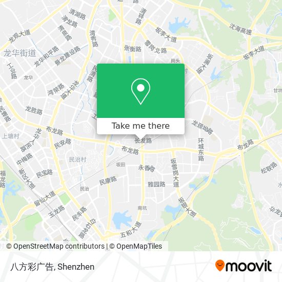 八方彩广告 map