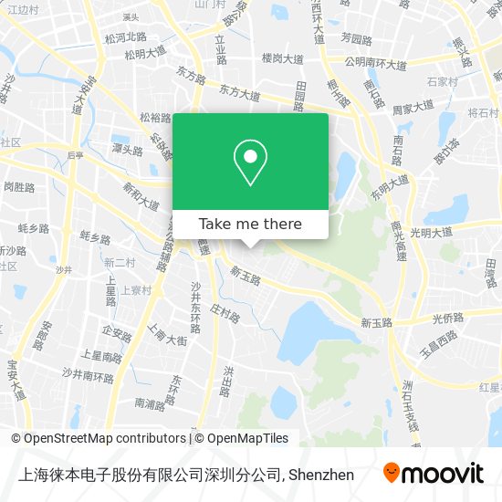 上海徕本电子股份有限公司深圳分公司 map