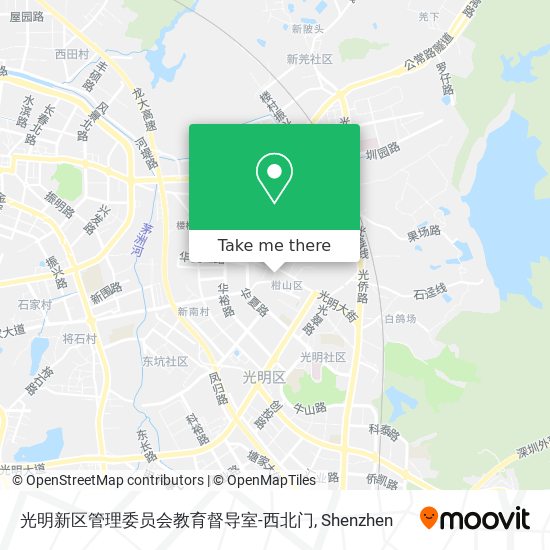光明新区管理委员会教育督导室-西北门 map