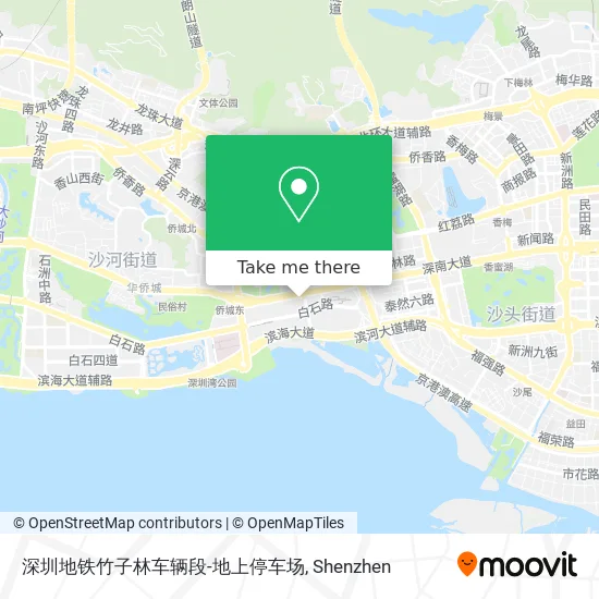 深圳地铁竹子林车辆段-地上停车场 map