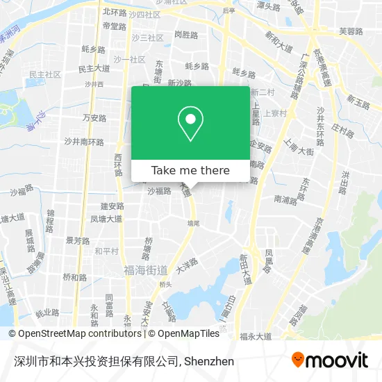 深圳市和本兴投资担保有限公司 map