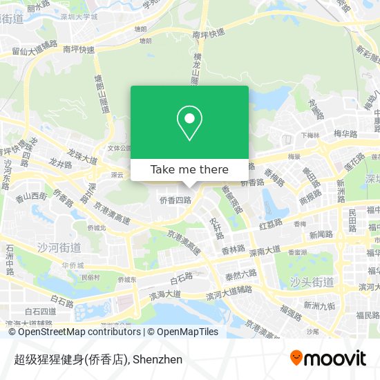 超级猩猩健身(侨香店) map