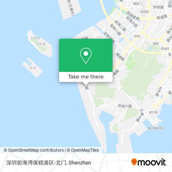深圳前海湾保税港区-北门 map