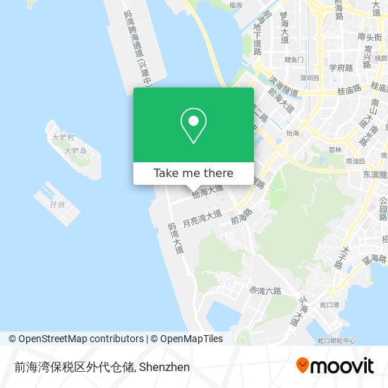 前海湾保税区外代仓储 map