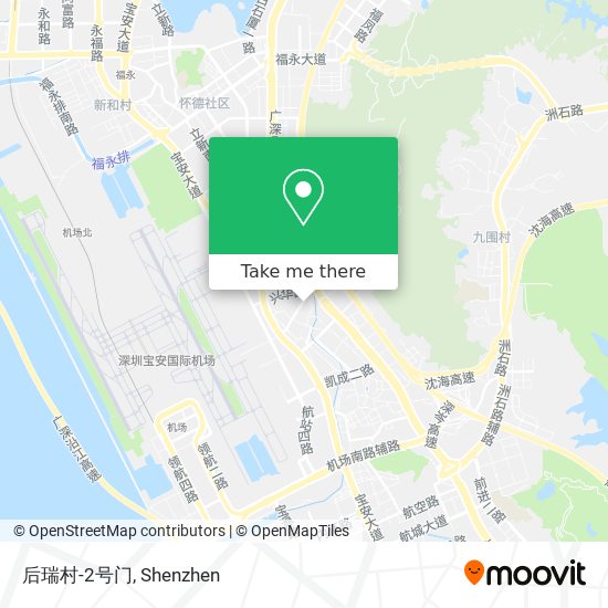 后瑞村-2号门 map
