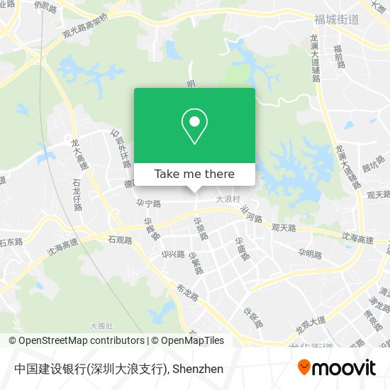 中国建设银行(深圳大浪支行) map