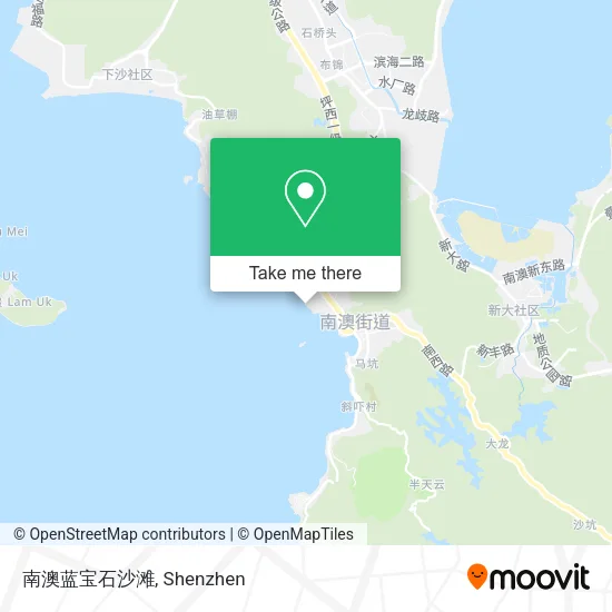 南澳蓝宝石沙滩 map