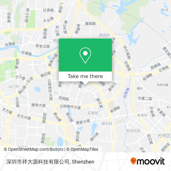 深圳市祥大源科技有限公司 map