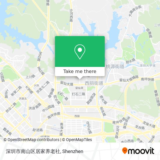 深圳市南山区居家养老社 map