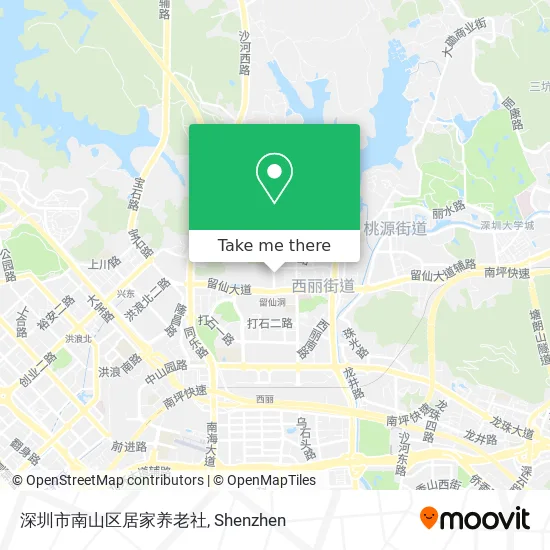 深圳市南山区居家养老社 map