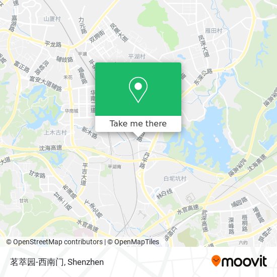 茗萃园-西南门 map