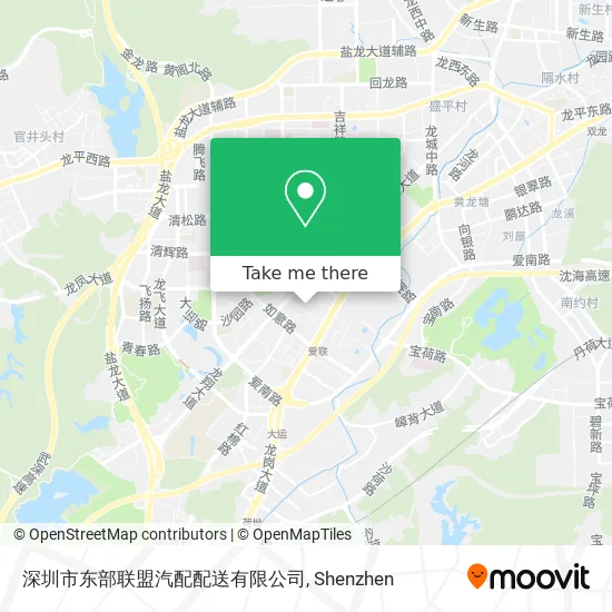 深圳市东部联盟汽配配送有限公司 map