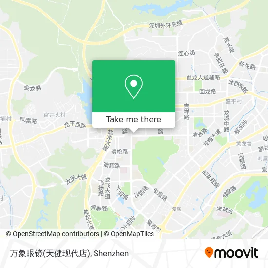 万象眼镜(天健现代店) map