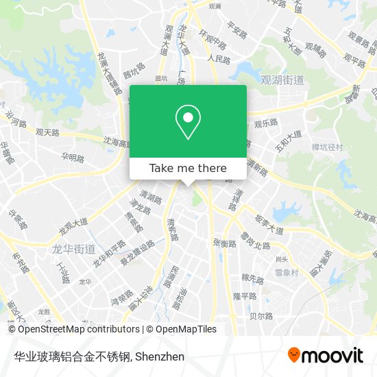 华业玻璃铝合金不锈钢 map