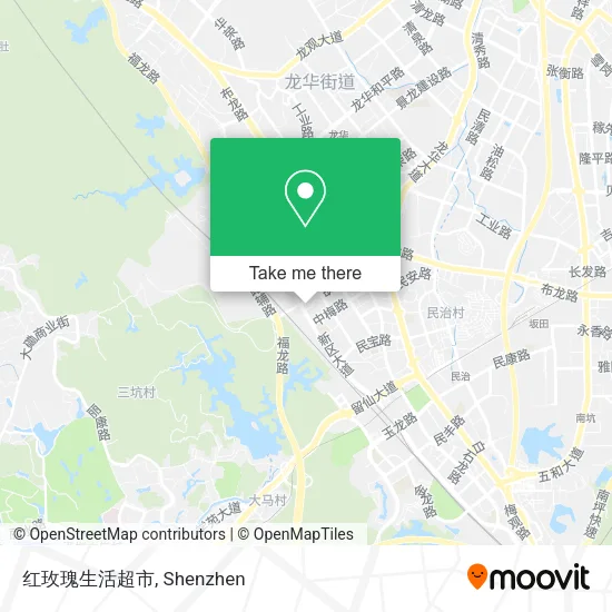 红玫瑰生活超市 map
