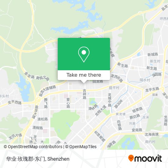 华业·玫瑰郡-东门 map