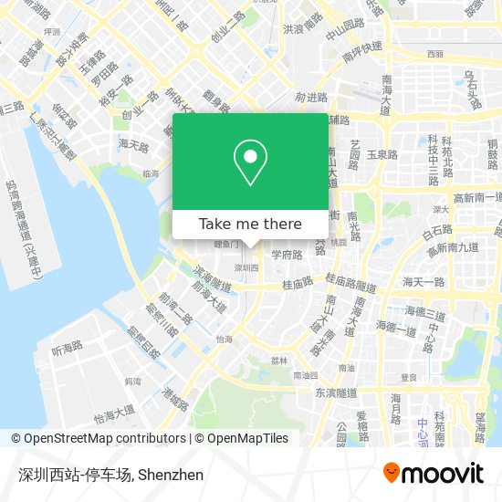 深圳西站-停车场 map