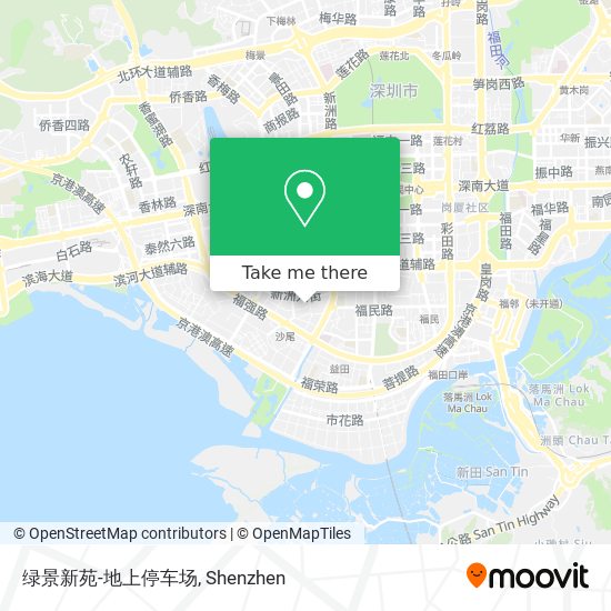 绿景新苑-地上停车场 map