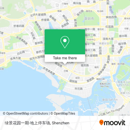 绿景花园一期-地上停车场 map