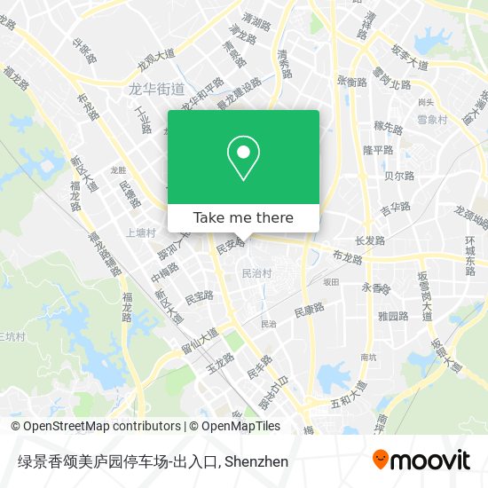 绿景香颂美庐园停车场-出入口 map