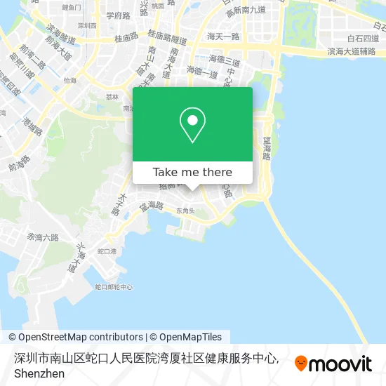 深圳市南山区蛇口人民医院湾厦社区健康服务中心 map