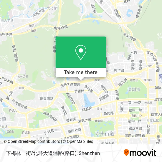 下梅林一街/北环大道辅路(路口) map