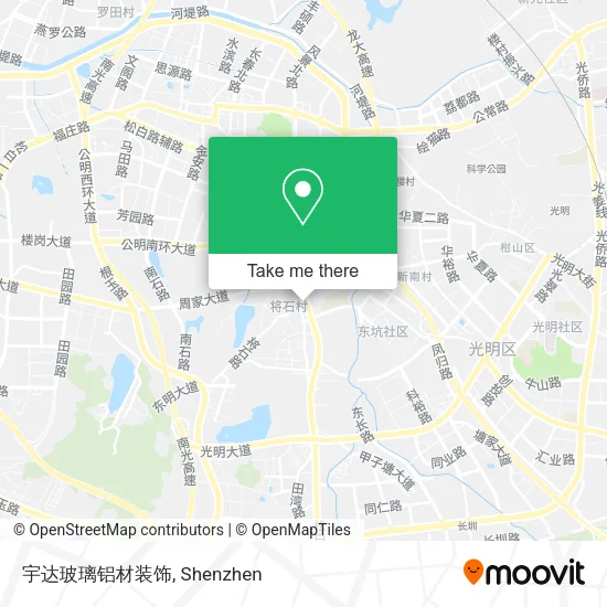 宇达玻璃铝材装饰 map