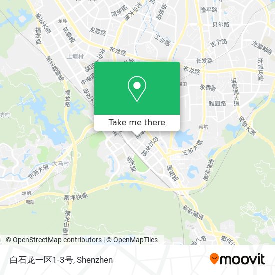 白石龙一区1-3号 map