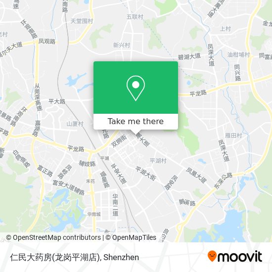 仁民大药房(龙岗平湖店) map