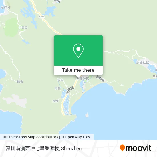 深圳南澳西冲七里香客栈 map