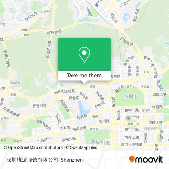 深圳杭派服饰有限公司 map