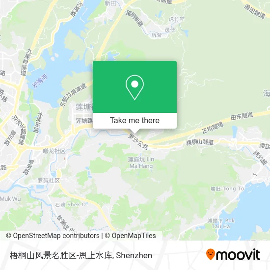 梧桐山风景名胜区-恩上水库 map