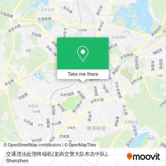 交通违法处理终端机(龙岗交警大队布吉中队) map