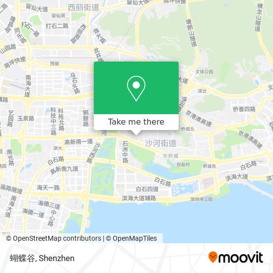 蝴蝶谷 map