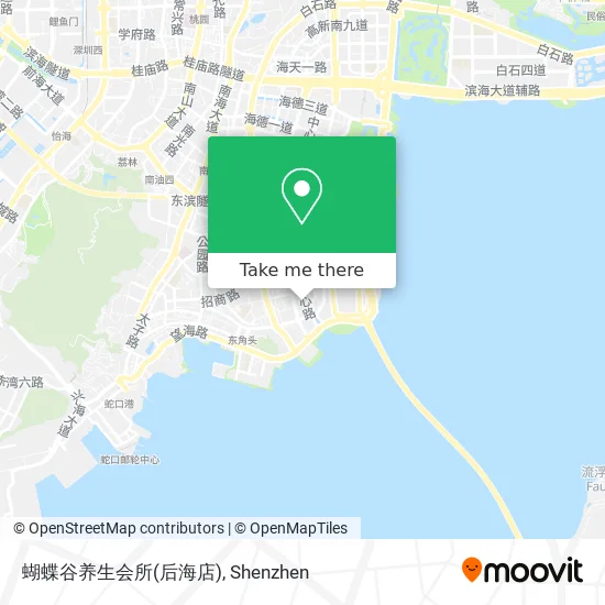 蝴蝶谷养生会所(后海店) map