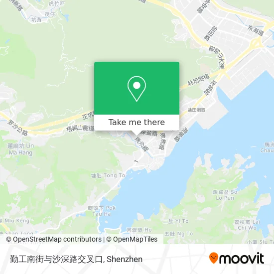 勤工南街与沙深路交叉口 map