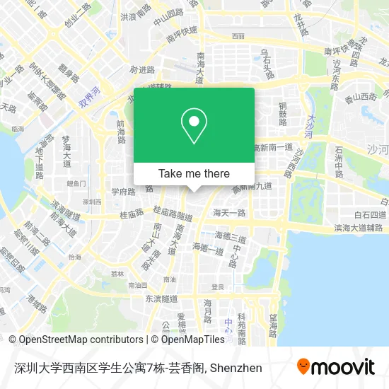 深圳大学西南区学生公寓7栋-芸香阁 map
