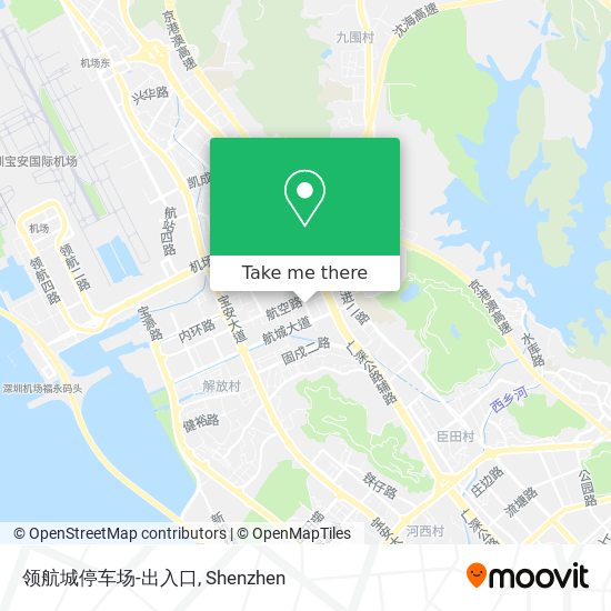 领航城停车场-出入口 map