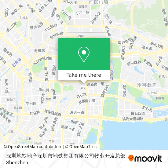 深圳地铁地产深圳市地铁集团有限公司物业开发总部 map